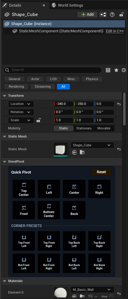 OmniPivot Free Details Panel addon